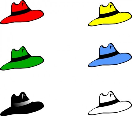 Clothing Six Hats clip art Vector clip art - Free vector for free ...