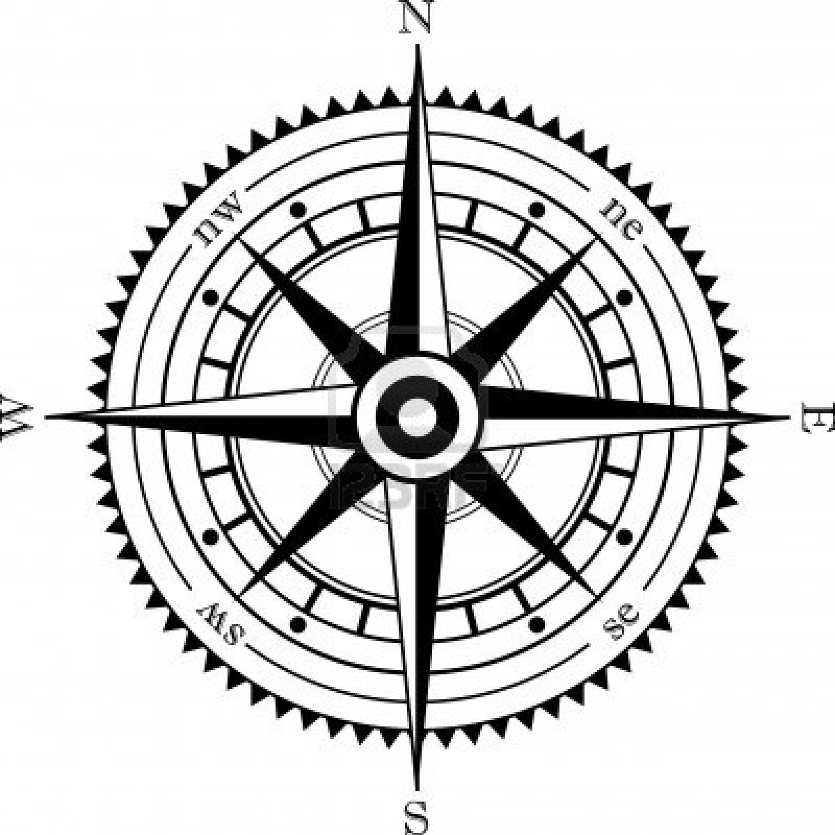 Picture Of A Compass Rose - ClipArt Best
