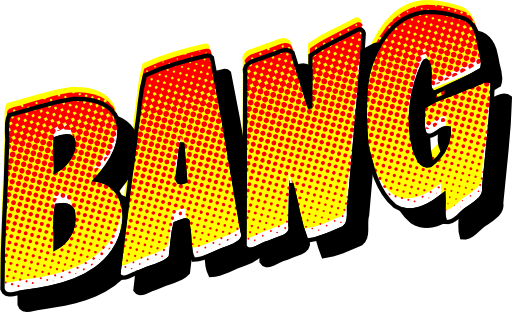 Bang Vintage Comic Book Sound Effect Clipart Royalty ...