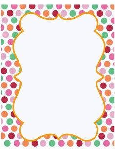 Polka dot clip art border