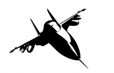 Fighter Jet Silhouette Clipart