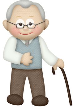Indian grandfather clipart