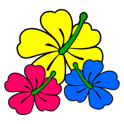 Free Borders and Clip Art | Hibiscus Themed Clip Art and Borders