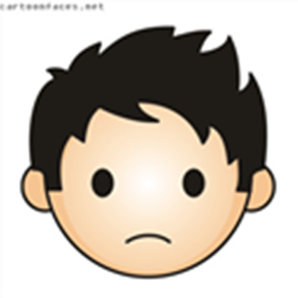 cartoon-boy-sad-face - ROBLOX