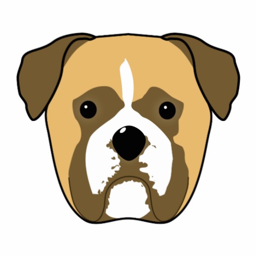 Dog mask head clipart