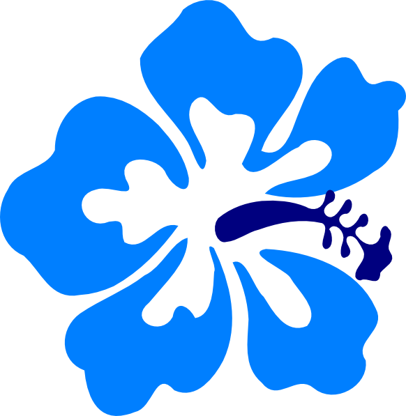 Clip Art Flower Bright Hawaiian Clipart