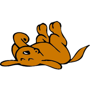 Dog sleeping clipart