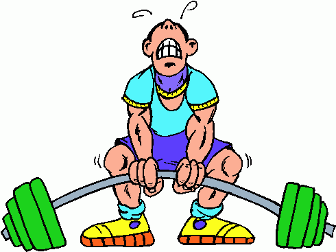 Weight Lifting Clipart
