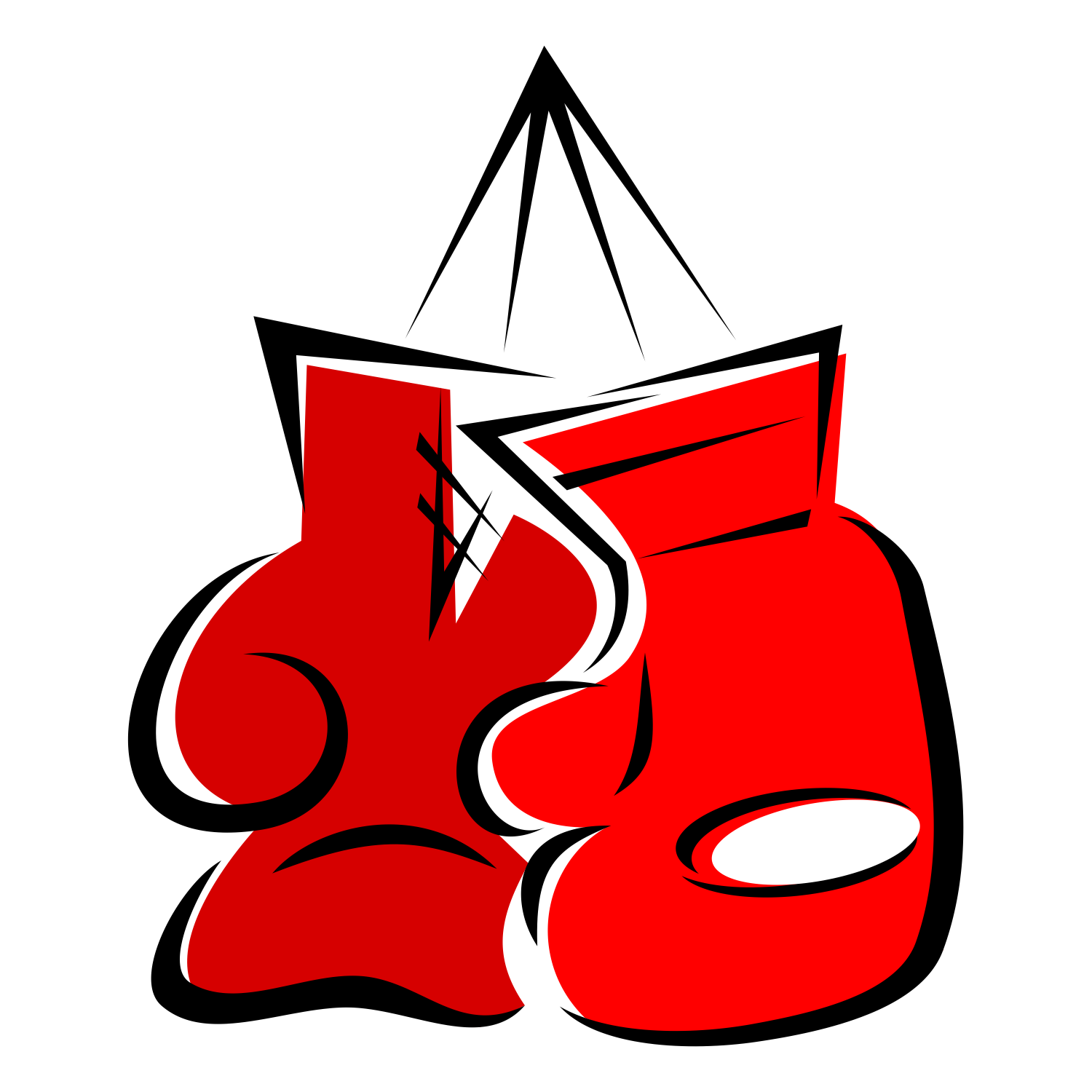 Vector for free use: Boxing gloves vector