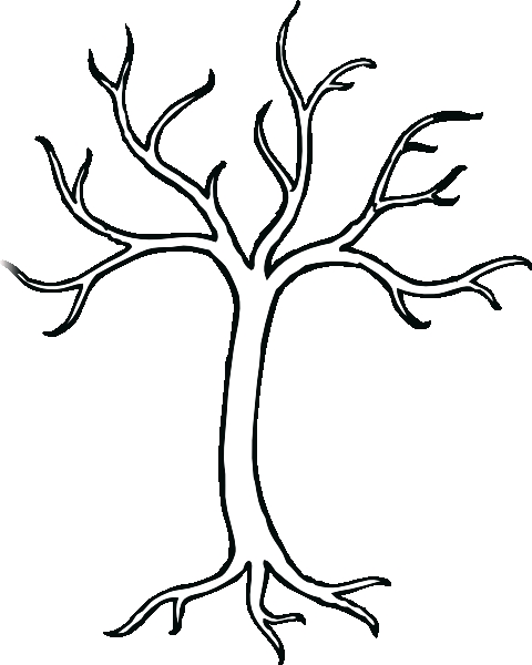 tree outline printable bare tree printable template - Asthenic.net