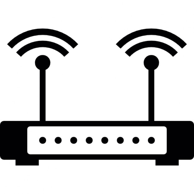 Wifi router with signal Icons | Free Download
