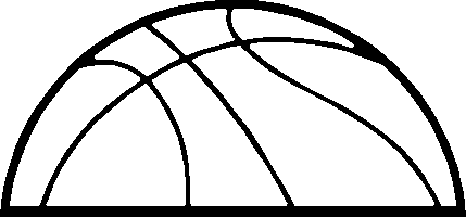 Basketball Outline Clipart