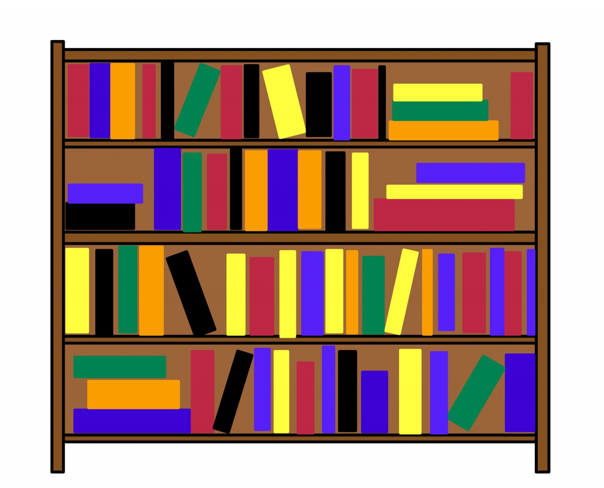Book shelf clip art