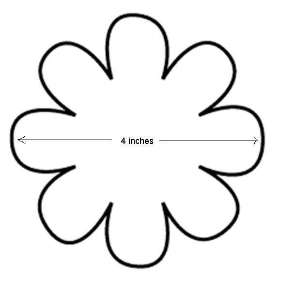 Flower Petal Template | Flower ...