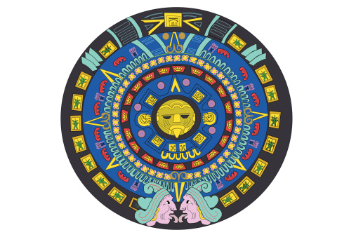 Mayan Calendar Clip Art, Vector Images & Illustrations