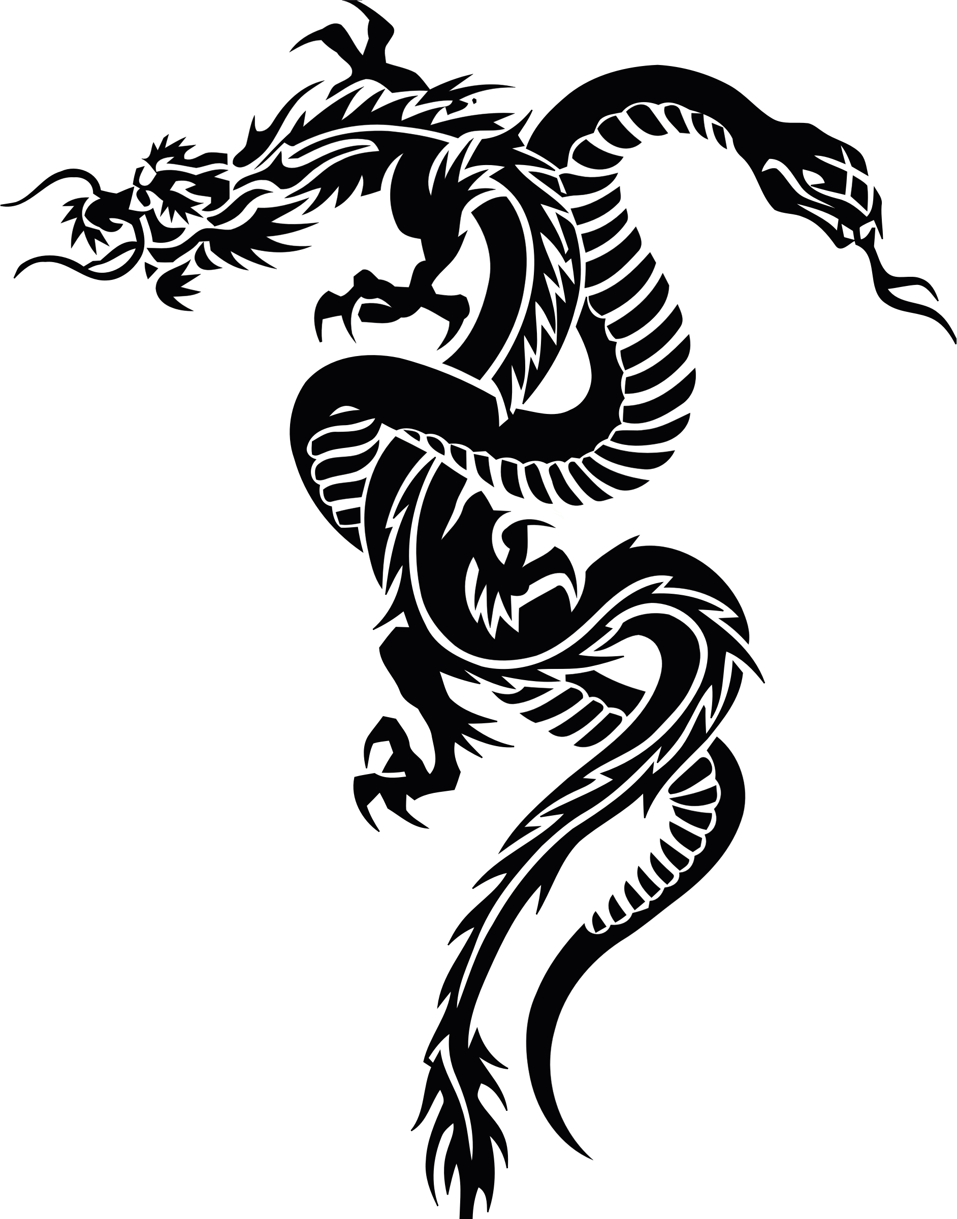 Tribal Dragon Clipart