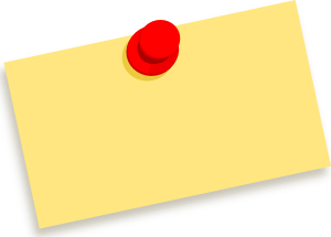 Thumbtack Note Blank clip art Free Vector / 4Vector