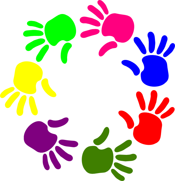 Circle Of Hands Clip Art - vector clip art online ...