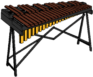 lg brown xylophone w/stand - Free Clipart Images