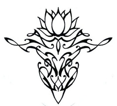Simple Lotus Flower Drawing