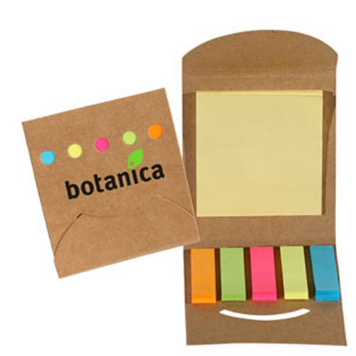 Folding Sticky Note and Flag Folder | Custom Office Items | 0.53 Ea.