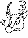 Christmas Reindeer Coloring Pages