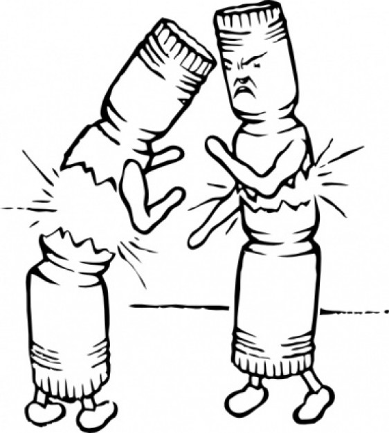 Fighting Crackers Clip Art (.ai) - Cartoon vector #11764 ...