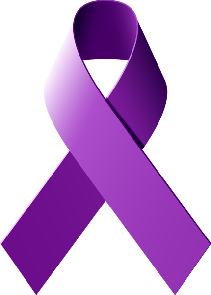 Purple Awareness Ribbon Clip Art