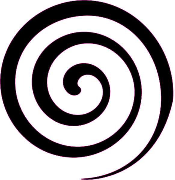 Black Spiral Lollipop clip art - vector clip art online, royalty ...