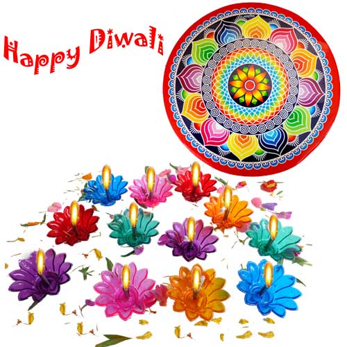 Creativity Centre Diwali Hamper Floating Diya's N Rangoli - DP192 ...