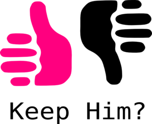 Thumbs Up Thumbs Down Pink And Black clip art - vector clip art ...