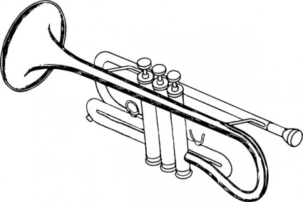 Trumpet clip art Vector clip art - Free vector for free download