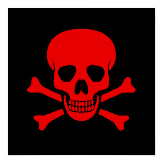 Skull And Crossbones Posters | Zazzle
