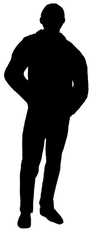 Silhouette person clipart transparent