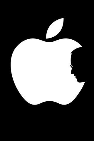 White apple logo 01 iPhone Wallpapers, iPhone 5(s)/4(s)/3G Wallpapers