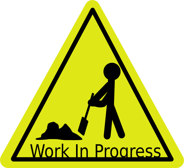 Work In Progress clip art Free Vector