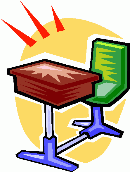 Clipart student desk