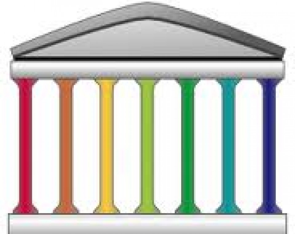 7 Pillars Clipart