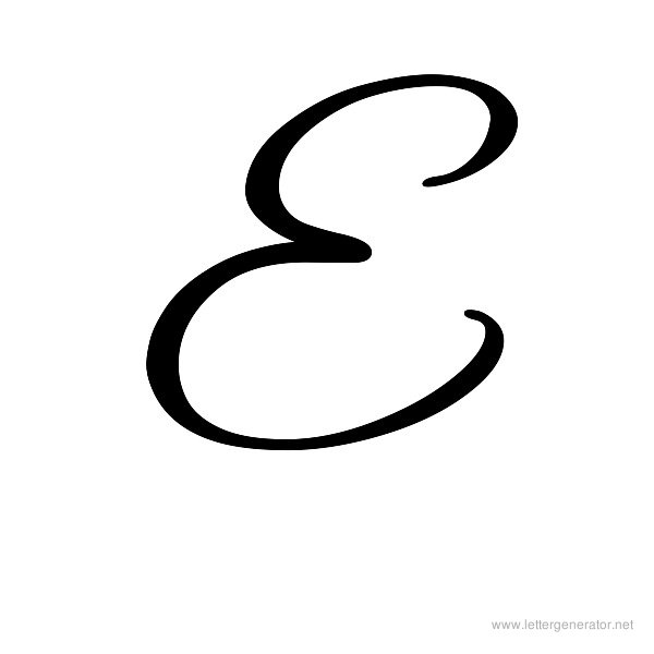 7 Best Images of Fancy Script Letter E - Fancy Font Letter E ...