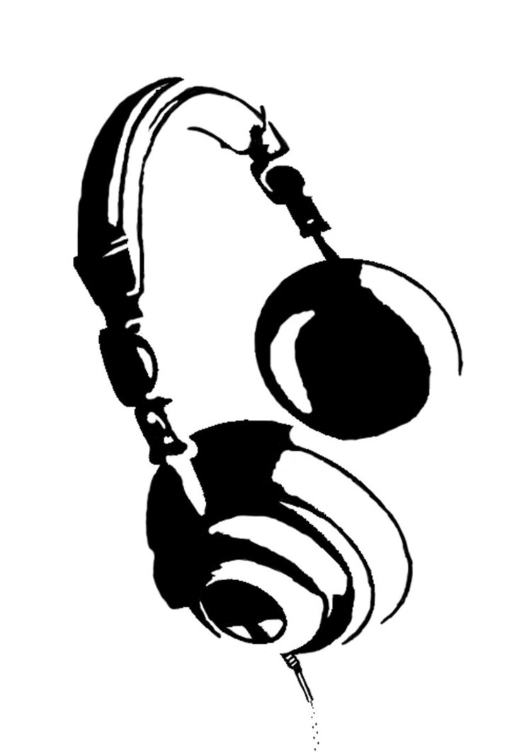 People With Headphones Drawing - ClipArt Best