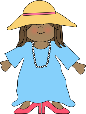 Girls dress up clipart free