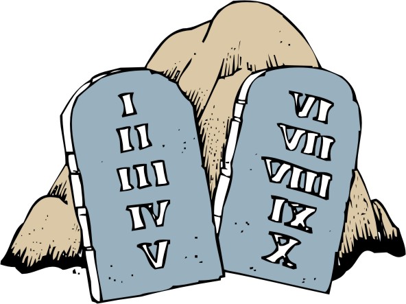 Ten commandments clipart lds