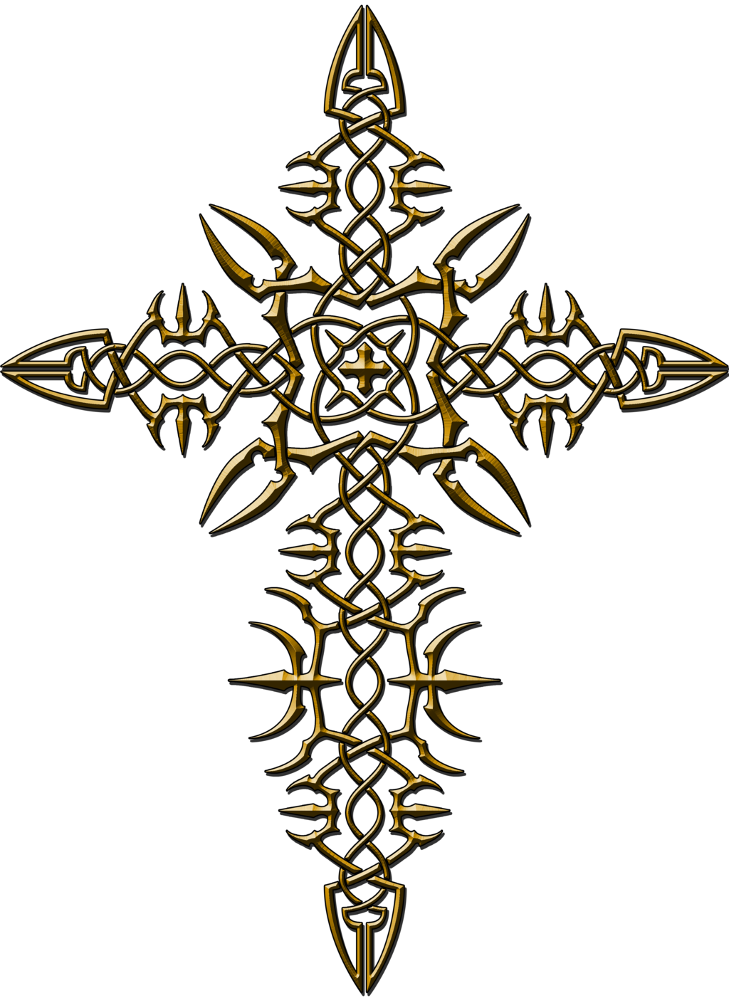 Tribal Cross 2 Gold edition by Lunar-Alienism on DeviantArt