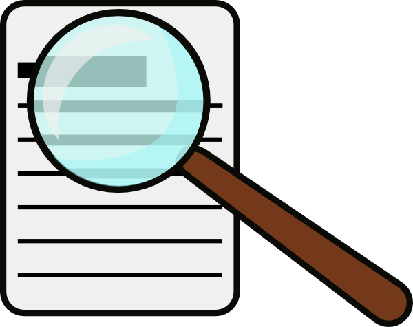 Magnifying Glass clip art Free Vector