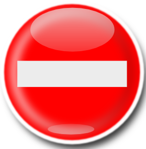 No Entry Sign clip art - vector clip art online, royalty free ...