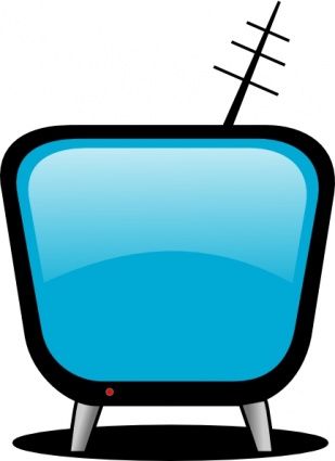Comic Tv clip art vector, free vector graphics