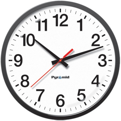 Pyramid 13" 915MHz Analog Clock Battery Operated