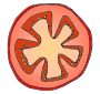 Tomato Outline for Classroom / Therapy Use - Great Tomato Clipart