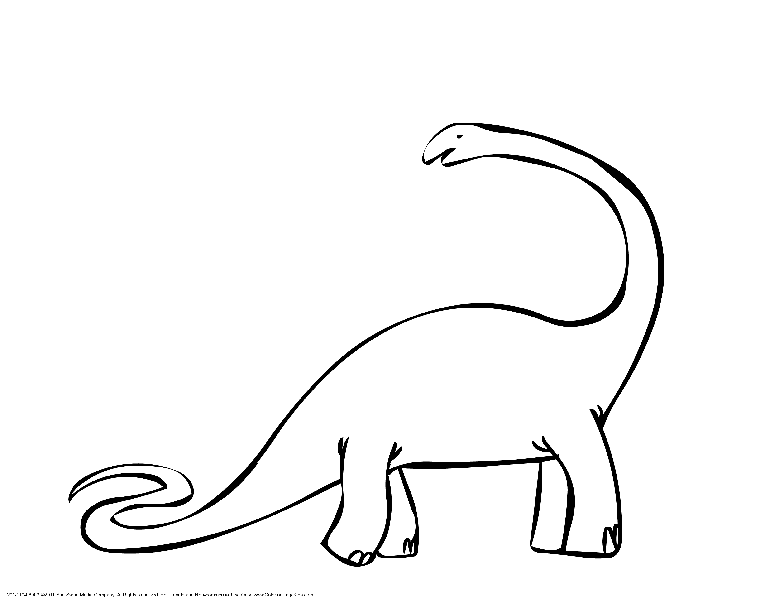 Brontosaurus Outline - ClipArt Best