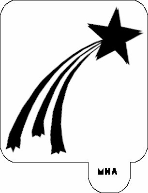MR. HAIR ART STENCIL - SHOOTING STAR